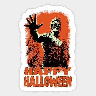 The Monster - Happy Halloween Sticker